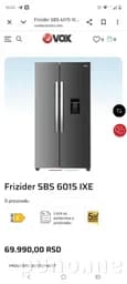 Холодильник Vox SBS 6015IXE