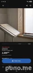 Столик-помощник для ноутбука IKEA BJÖRKÅSEN бежевый
