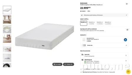 Матрас IKEA ÅKREHAMN 90x200