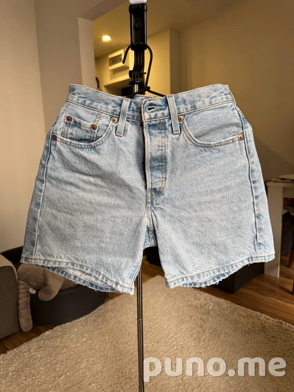 Удлиненные джинсовые шорты Levi’s 501