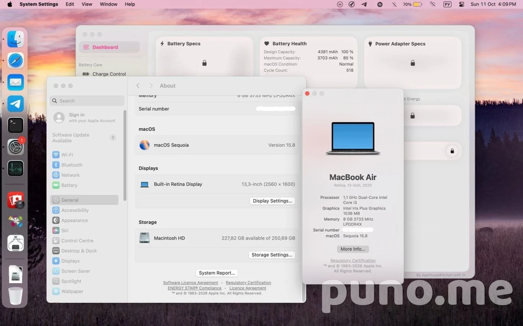 MacBook Air 13" Retina, 2020