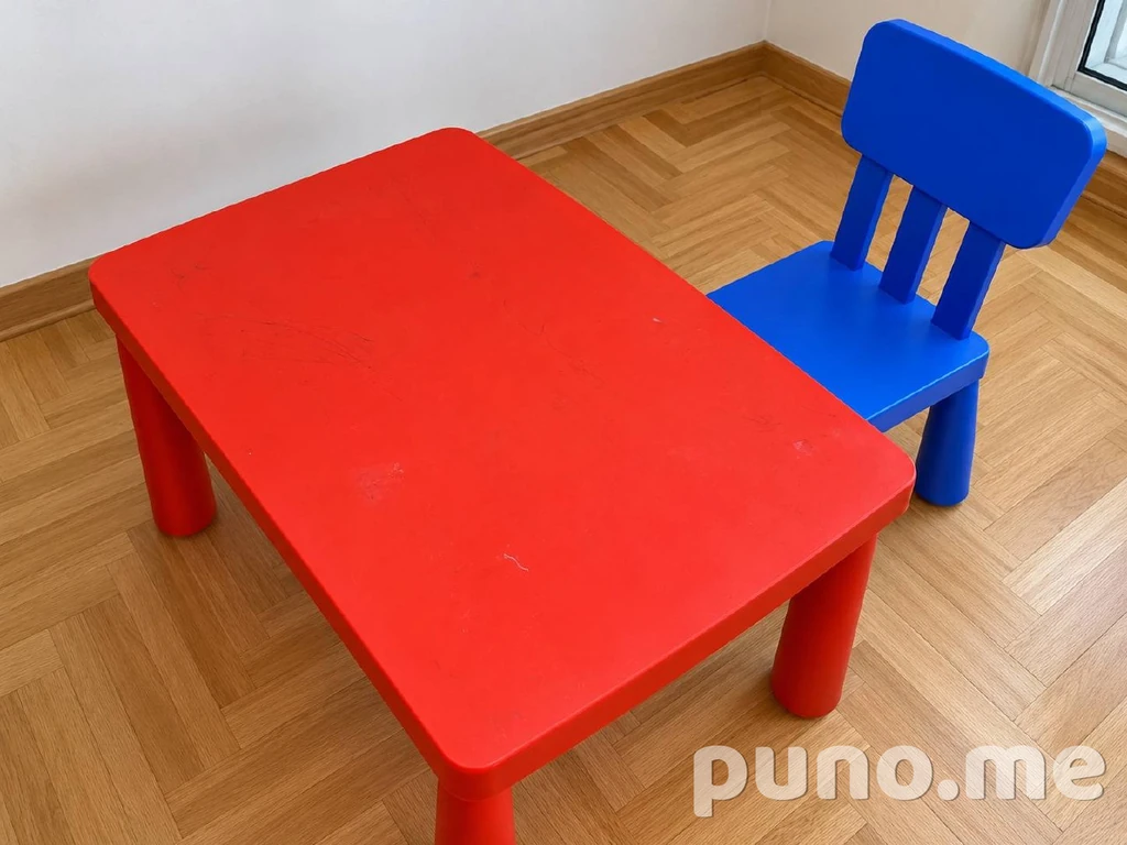Стол и стул MAMMUT IKEA