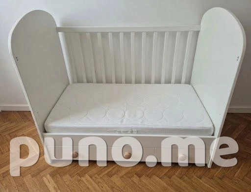 Кроватка IKEA GONATT + матрас