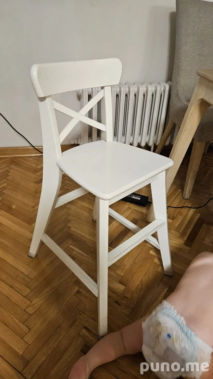 Стул детский Икеа ingolf белый