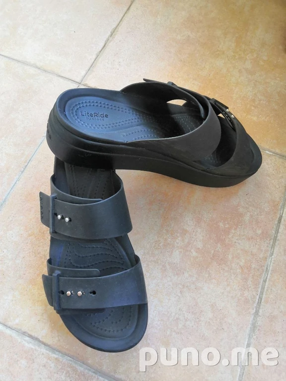 Crocs Brooklyn Buckle Low Wedge