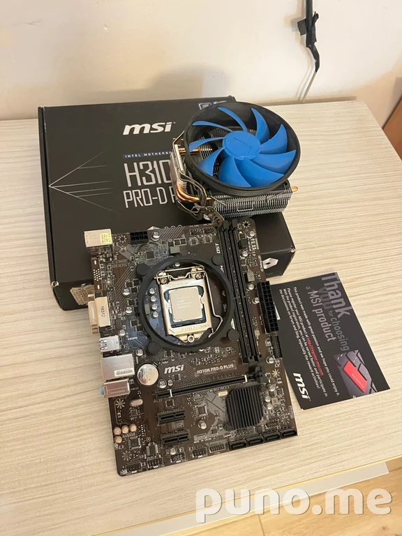 Материнская плата MSI H310M PRO-D PLUS + Intel Core i3-9100F